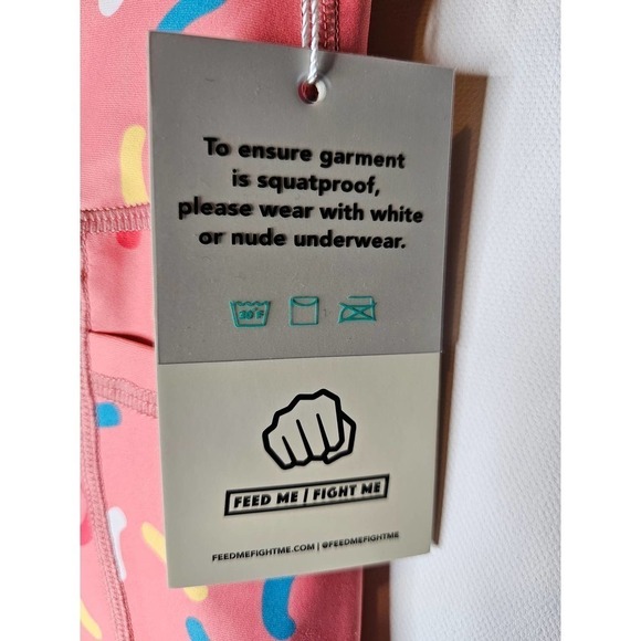 Feed Me Fight Me NWT Shorts M. Donut Sprinkles. Bright. Active wear. M - Picture 2 of 9